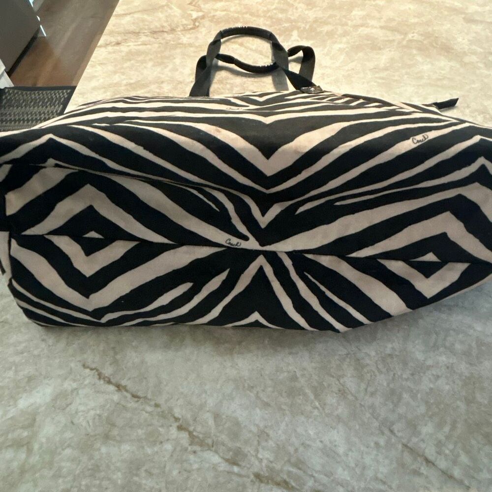 COACH Zebra Print Tote Bag with Bonus Bag - Picture 9 of 9